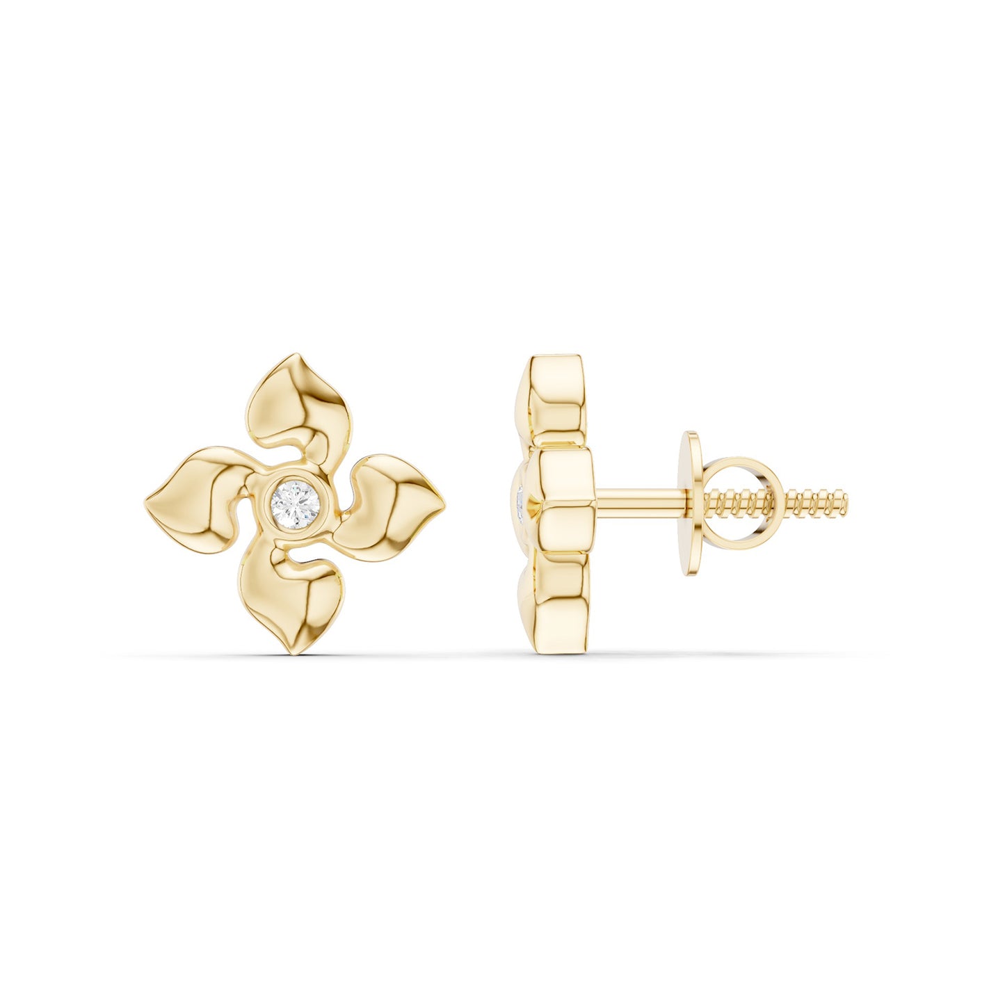 Contoured Petals Studs