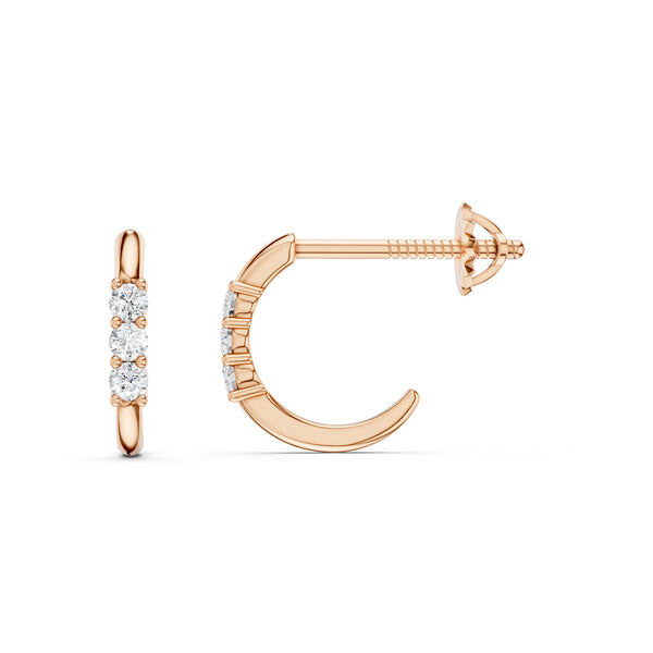 Trio Lumière Huggie Hoops