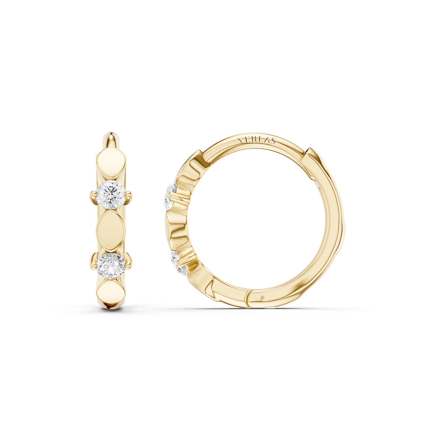Luxe Round Huggie Hoops