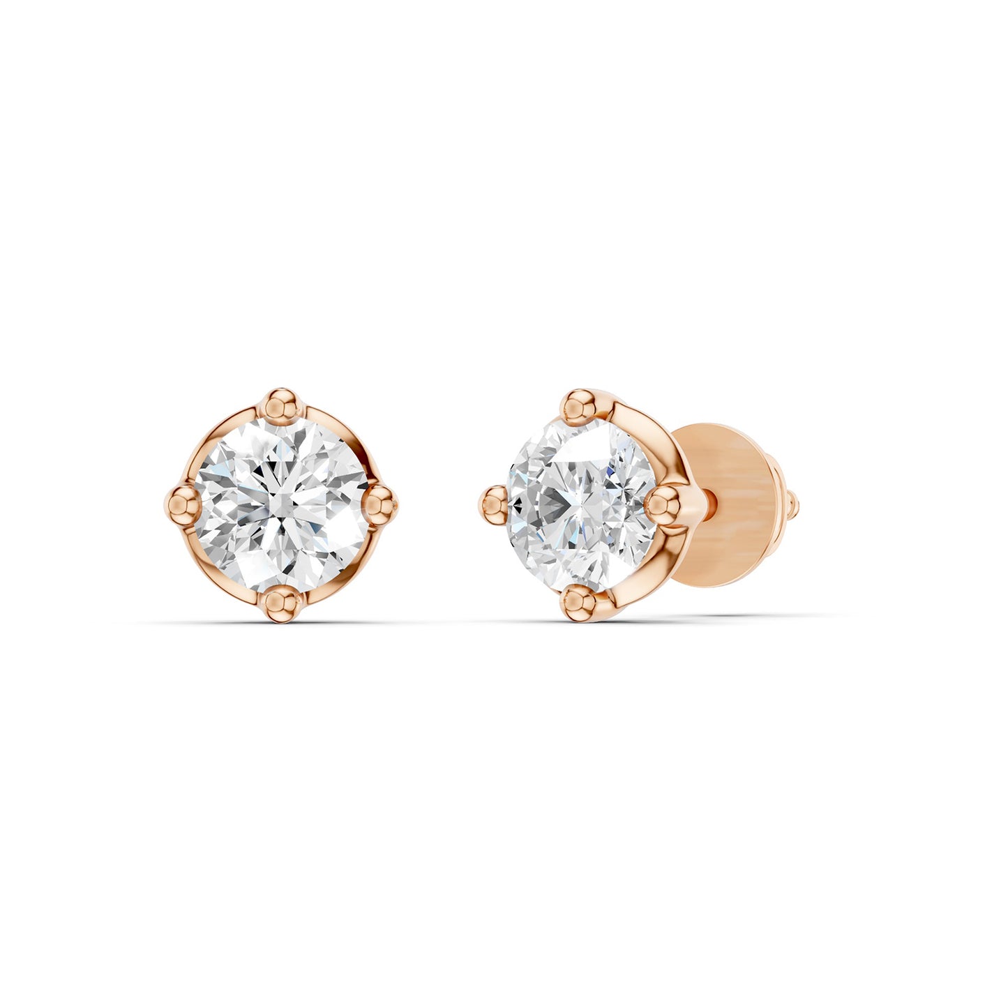 Round-Cut Basket Studs