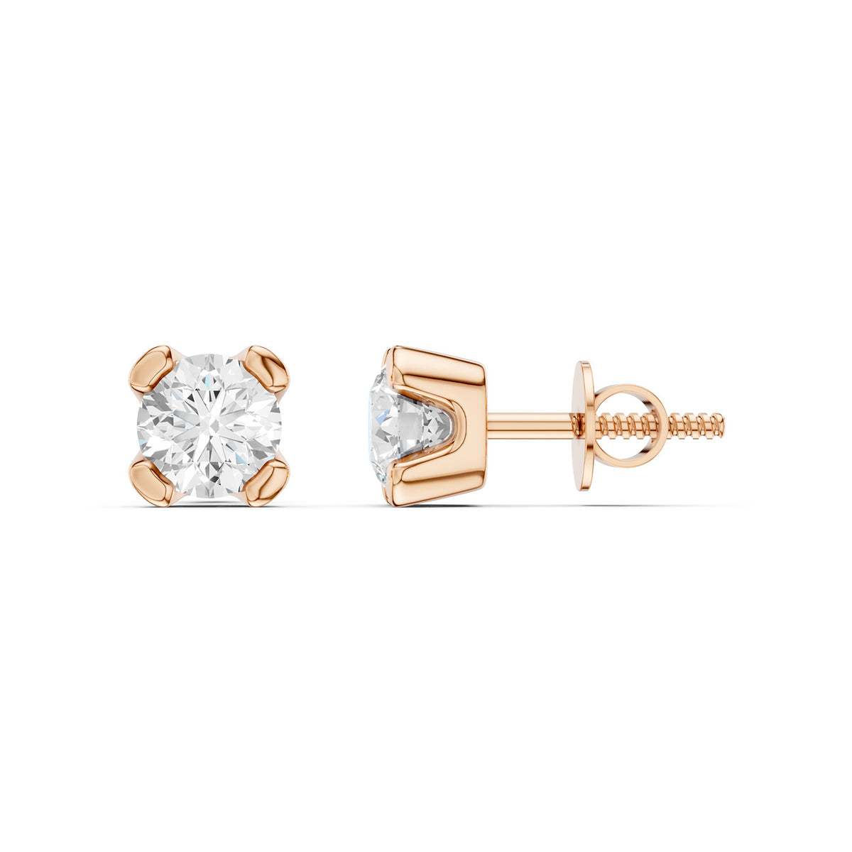 Minimalist Round-Cut Studs