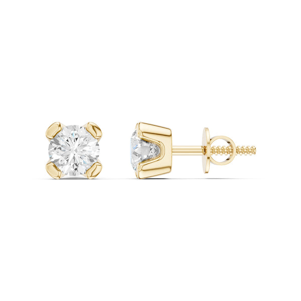 Minimalist Round-Cut Studs