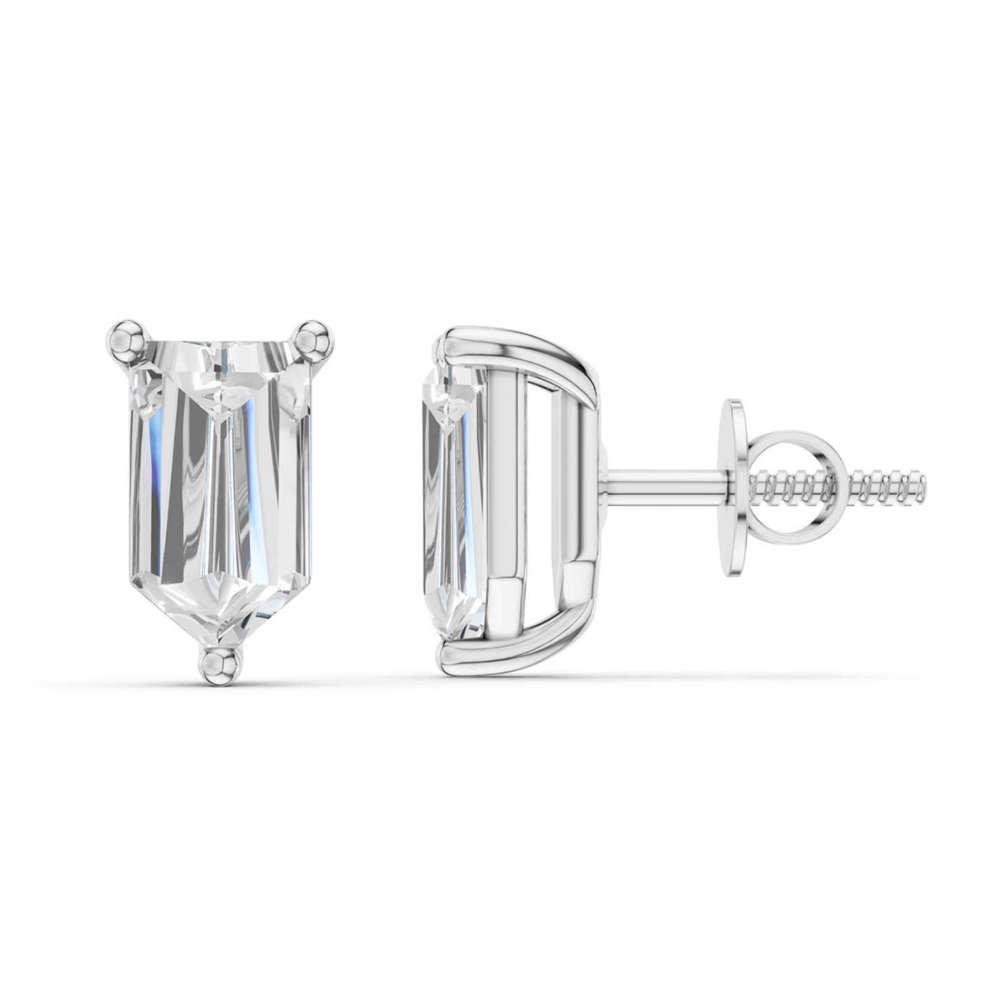 Bullet Baguette Studs