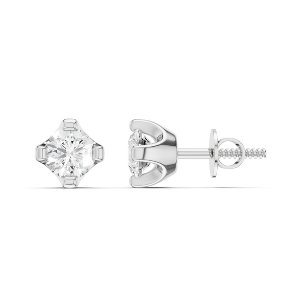 4-Prong Round Studs