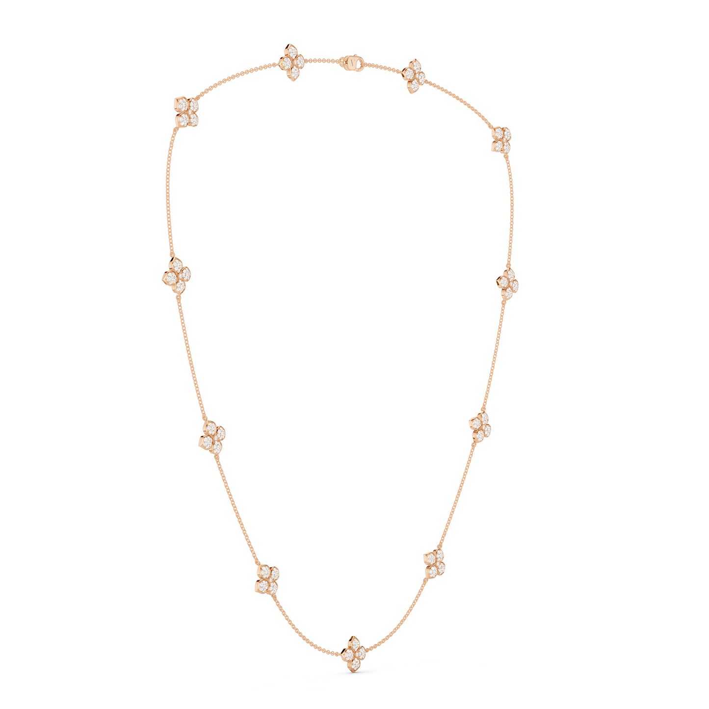 La Fleur Dainty Luxe Radiant Stationed Necklace