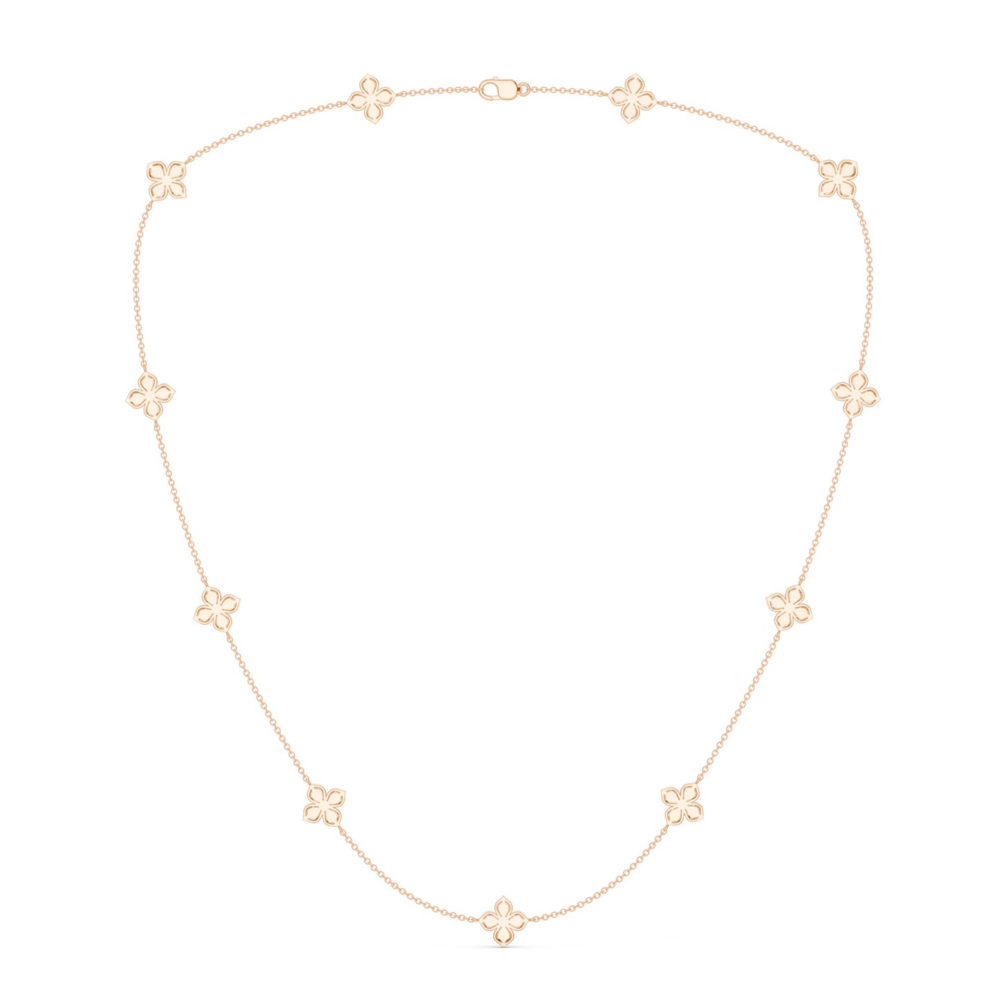 La Fleur Dainty Luxe Radiant Stationed Necklace