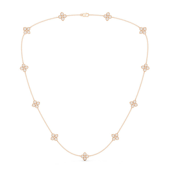 La Fleur Dainty Luxe Radiant Stationed Necklace