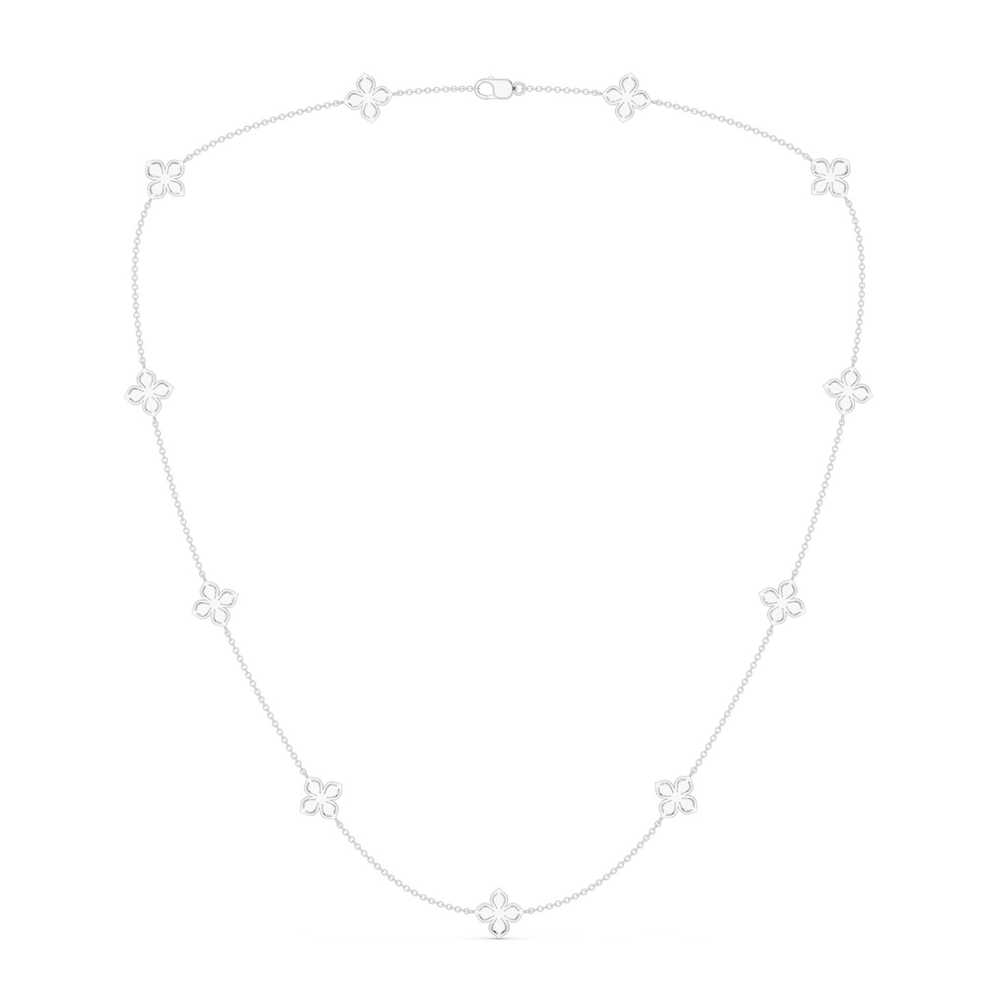 La Fleur Dainty Luxe Radiant Stationed Necklace