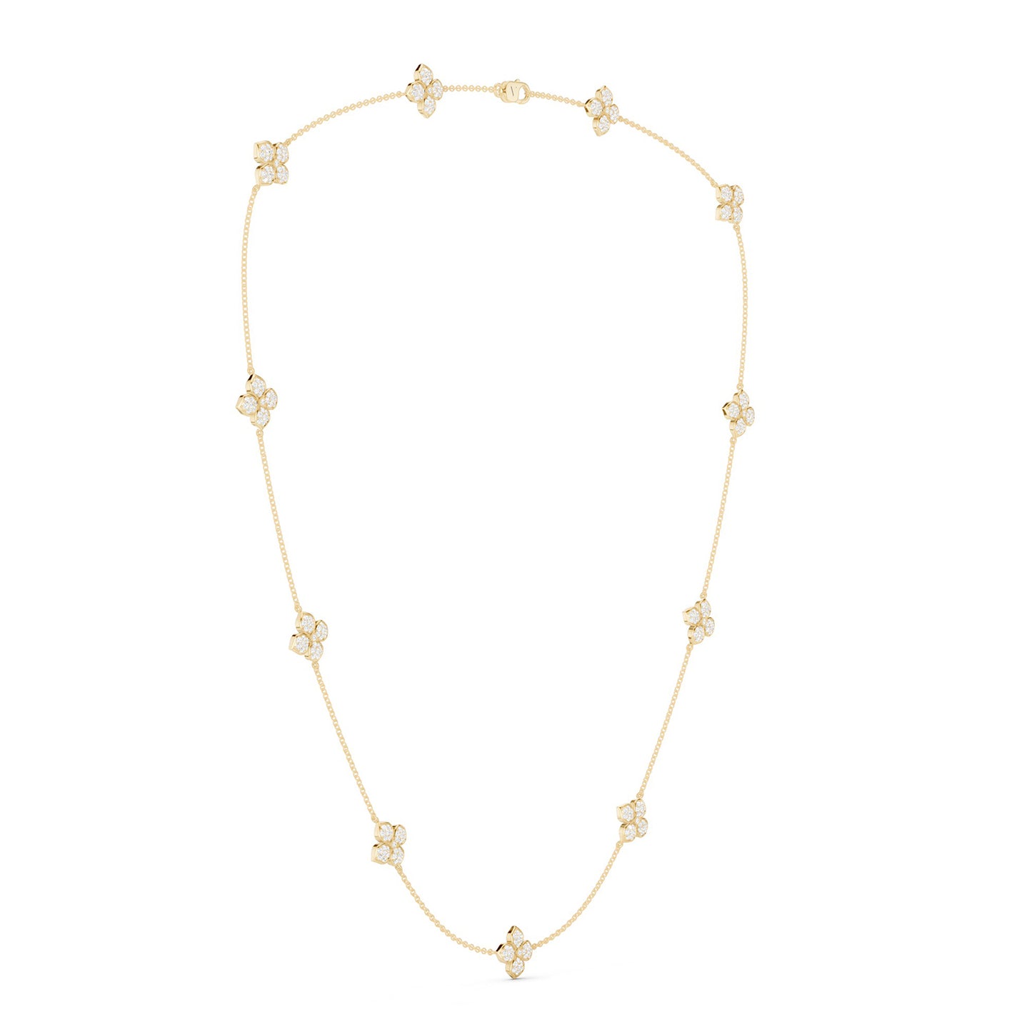 La Fleur Dainty Luxe Radiant Stationed Necklace