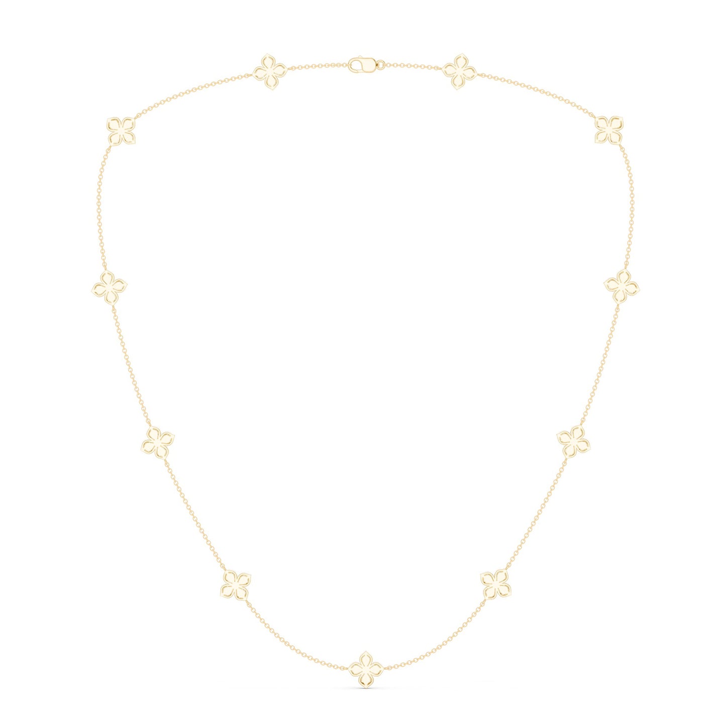La Fleur Dainty Luxe Radiant Stationed Necklace