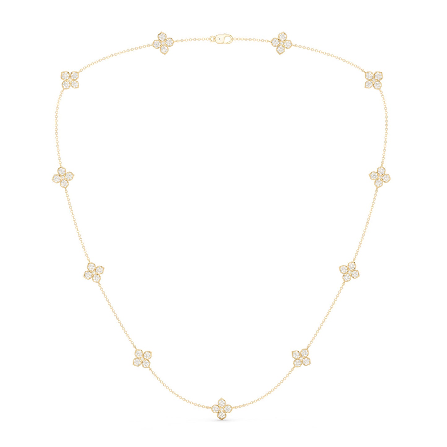 La Fleur Dainty Luxe Radiant Stationed Necklace