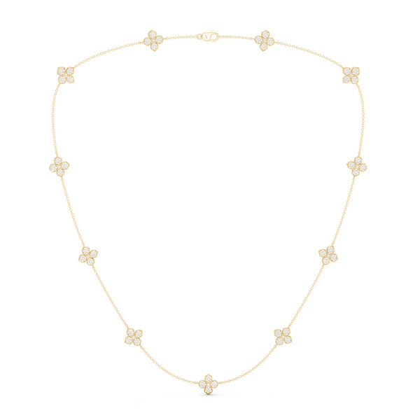 La Fleur Dainty Luxe Radiant Stationed Necklace