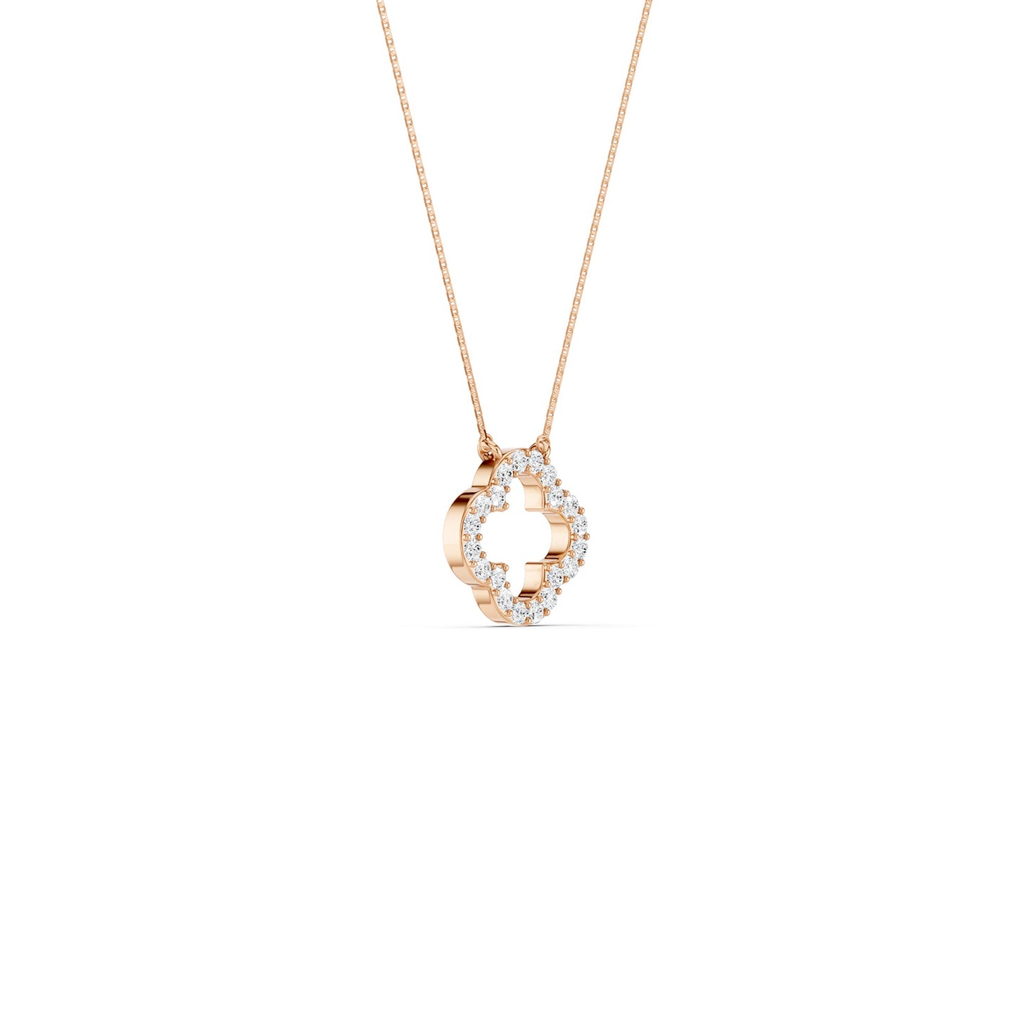 Clover Silhouette Pendant Necklace