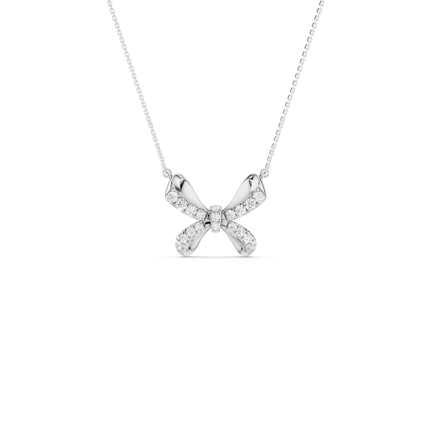 Ribbon Butterfly Necklace