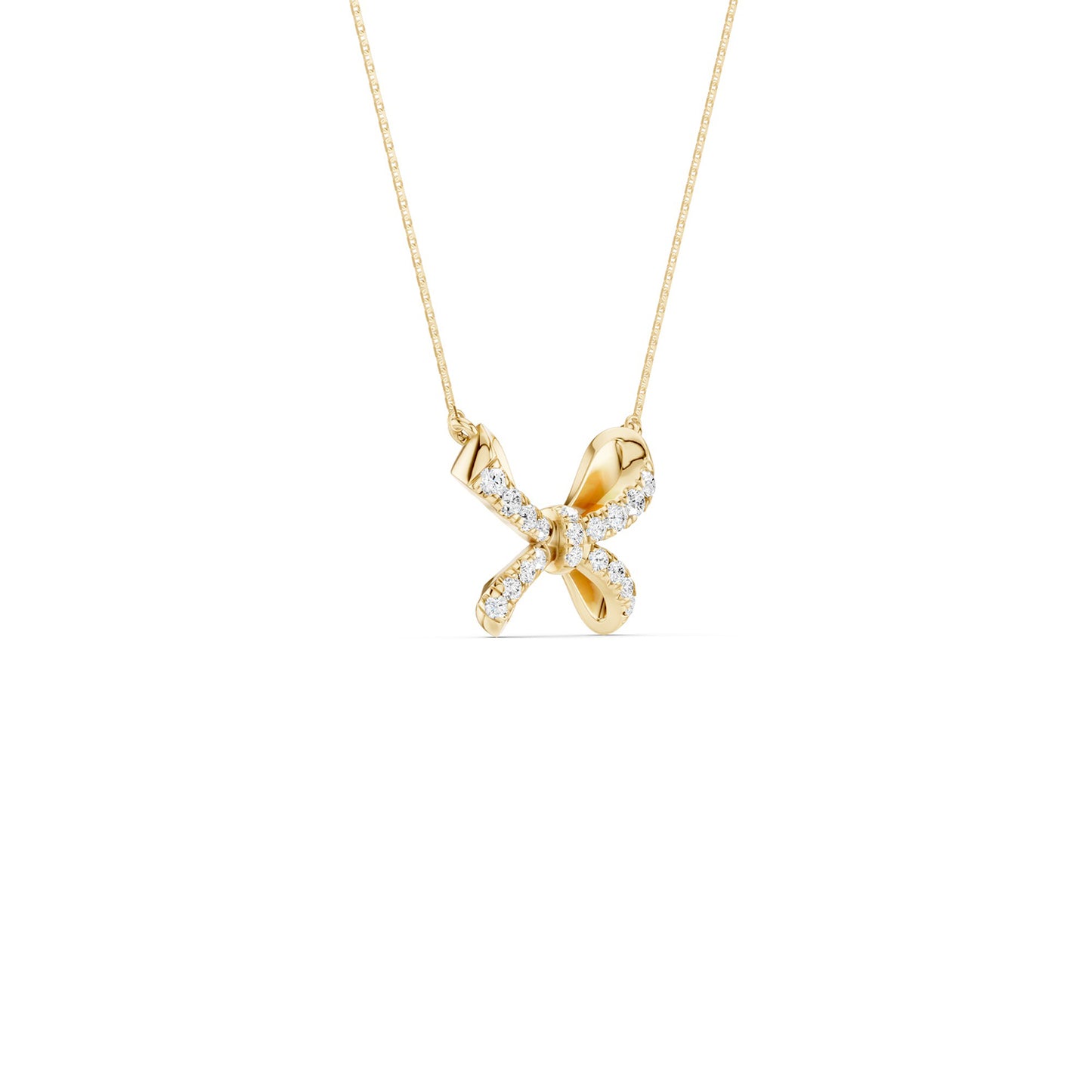 Ribbon Butterfly Necklace