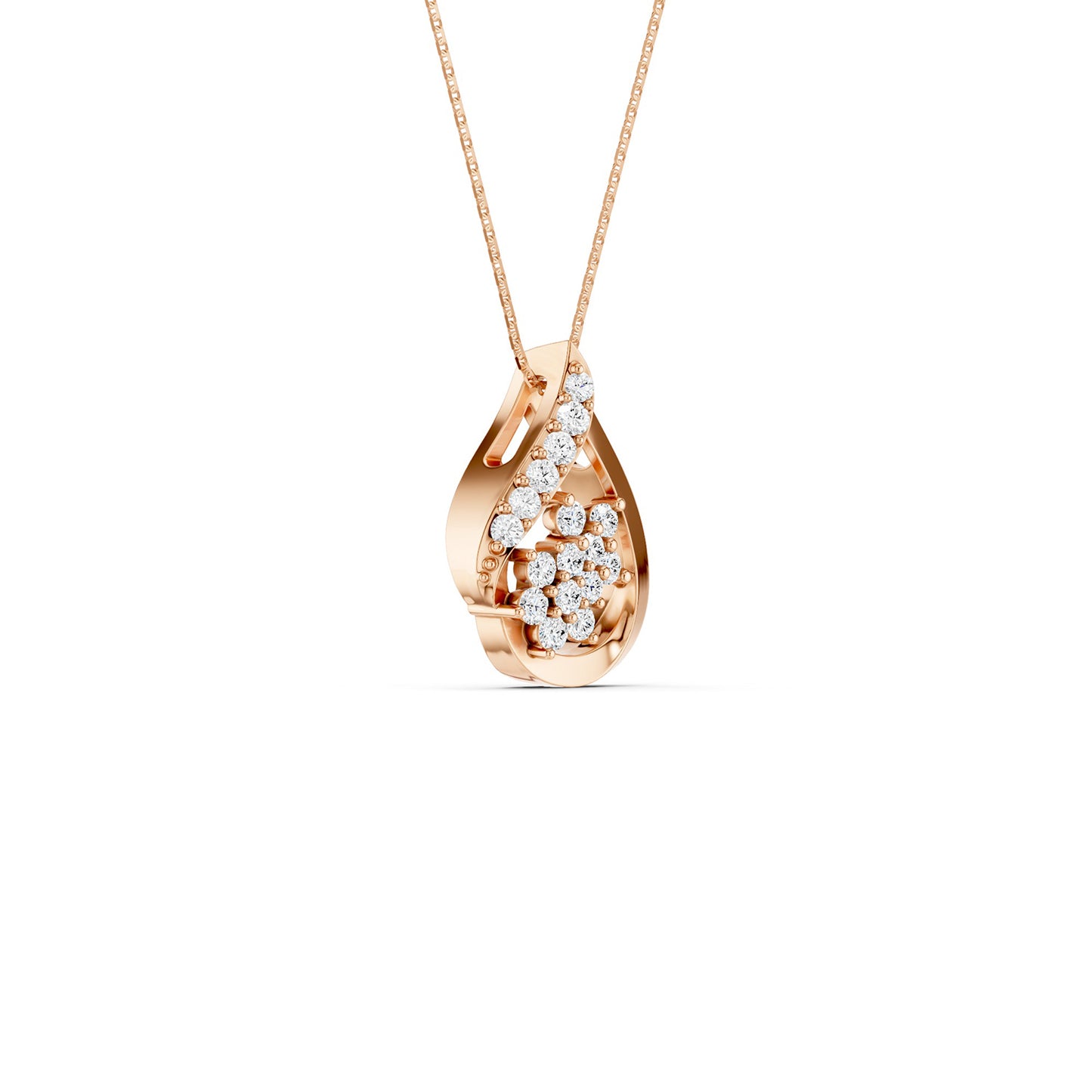 Teardrop Dual Bloom Pendant
