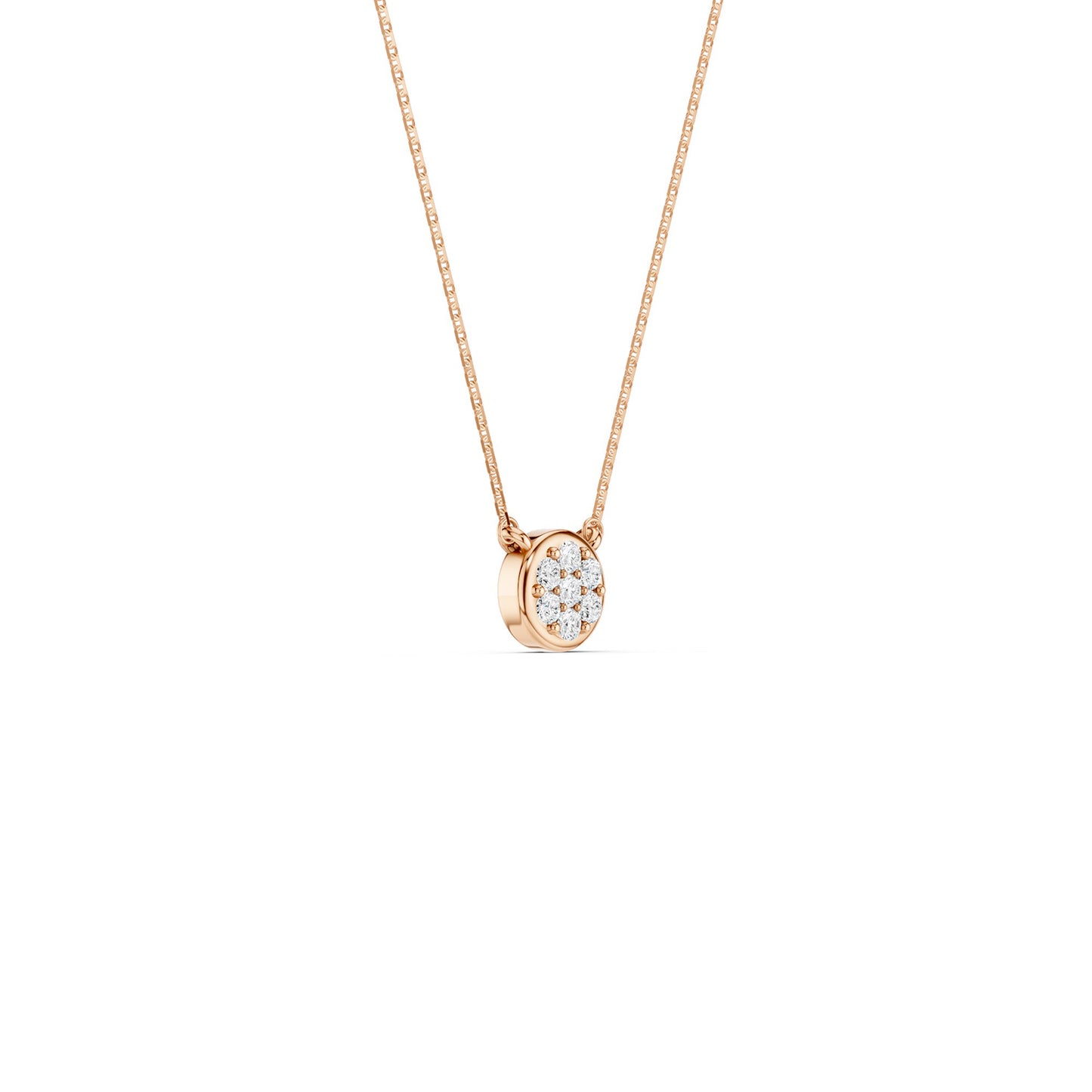 Classic Cluster Round Necklace