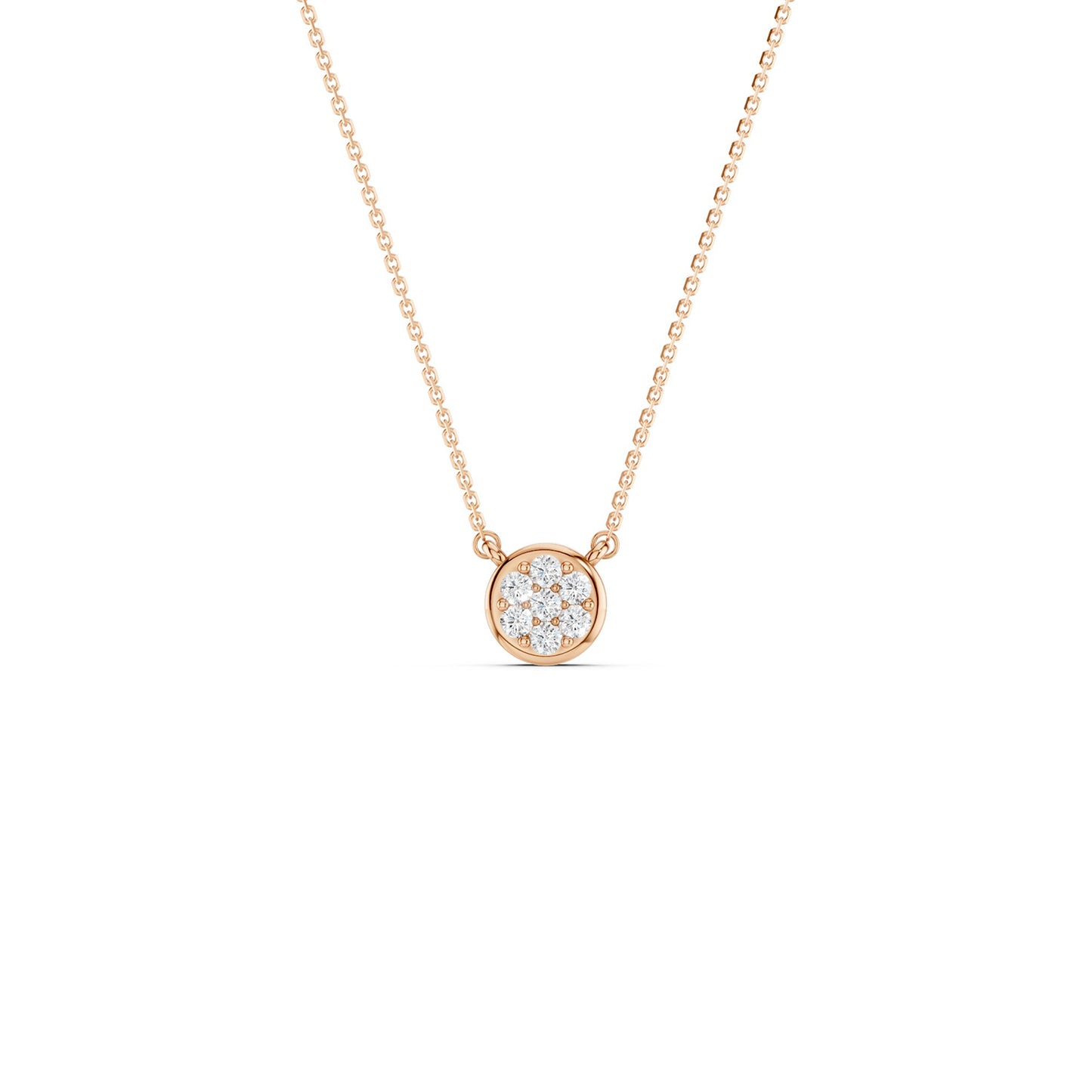 Classic Cluster Round Necklace