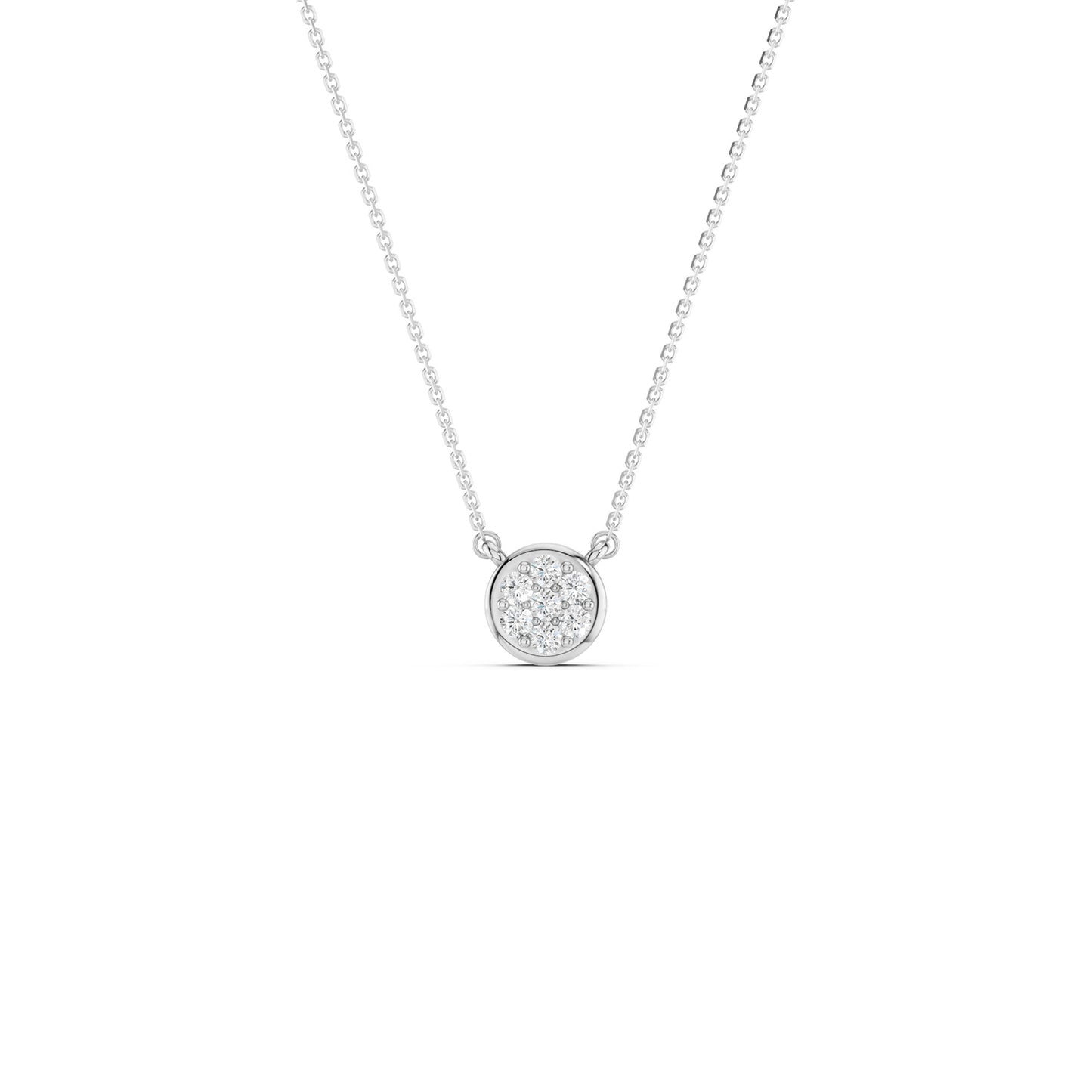 Classic Cluster Round Necklace