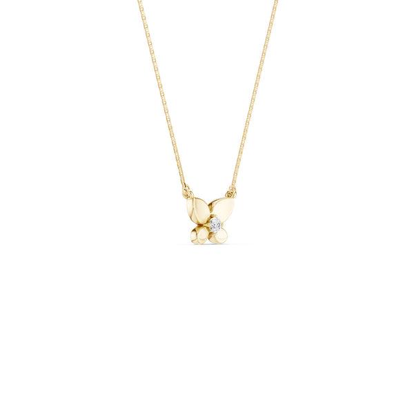 Butterfly Solitaire Necklace