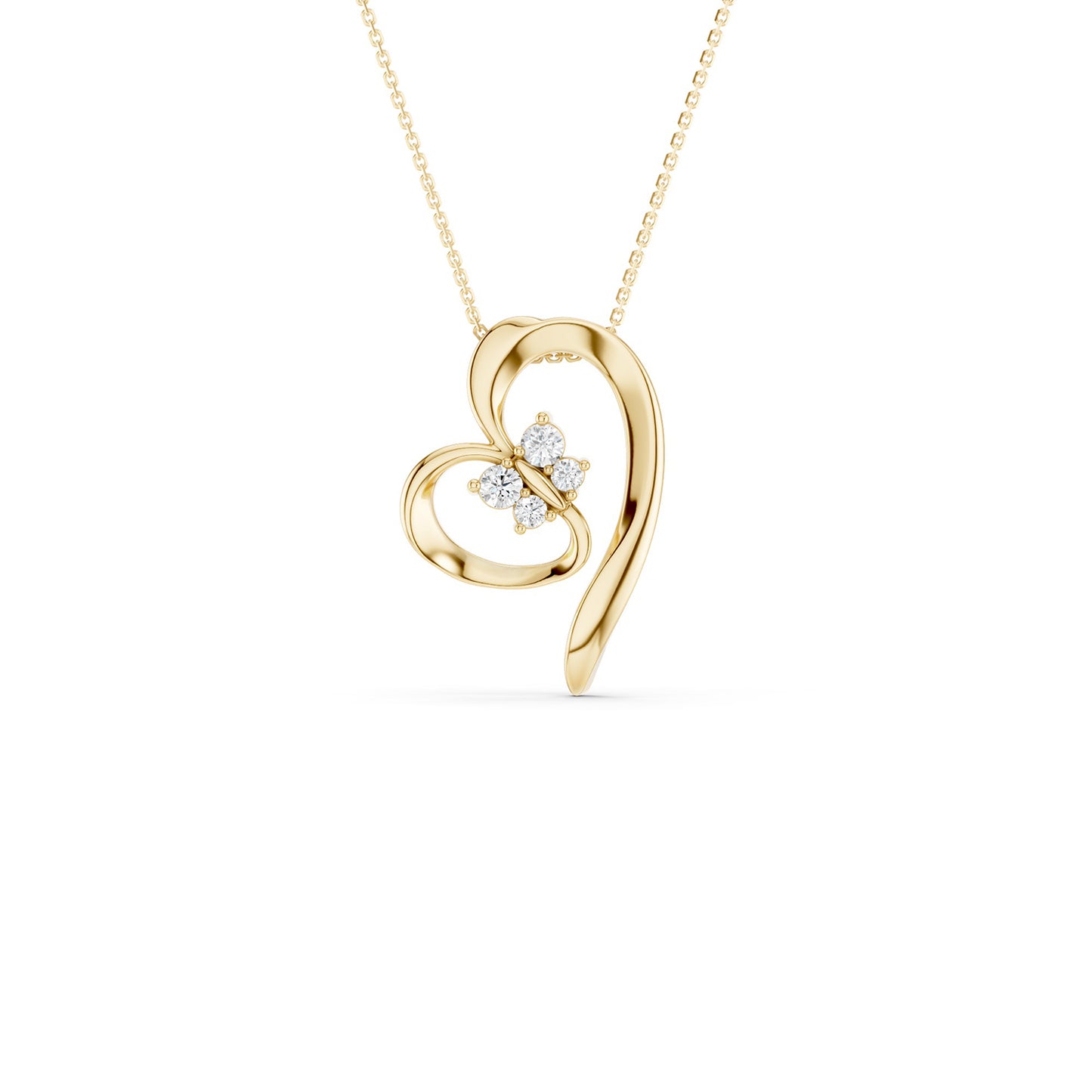 Fluttering Heart Pendant