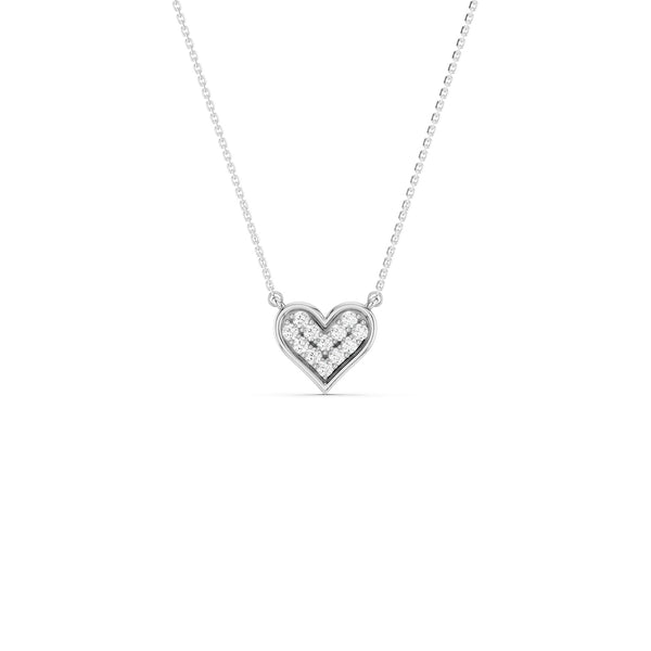 Cluster Heart Necklace