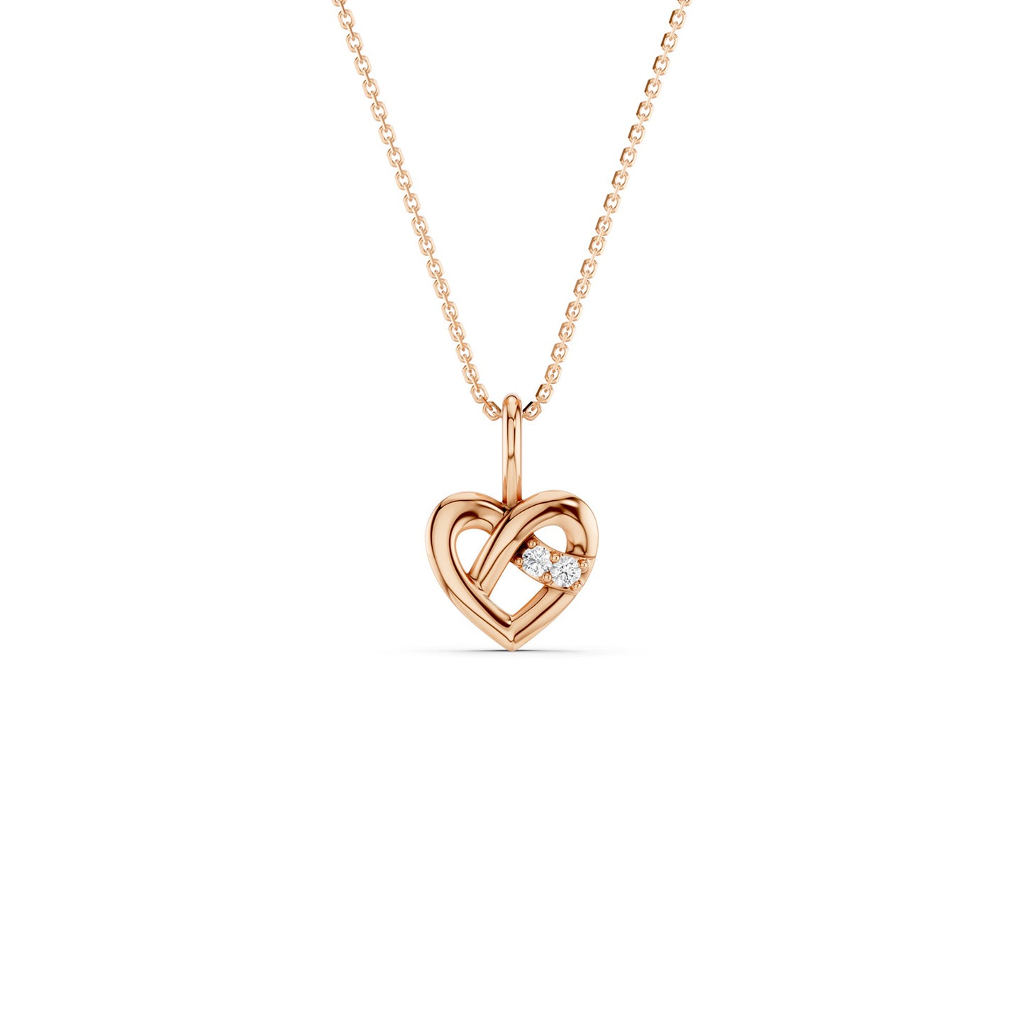 Interwoven Heart Pendant