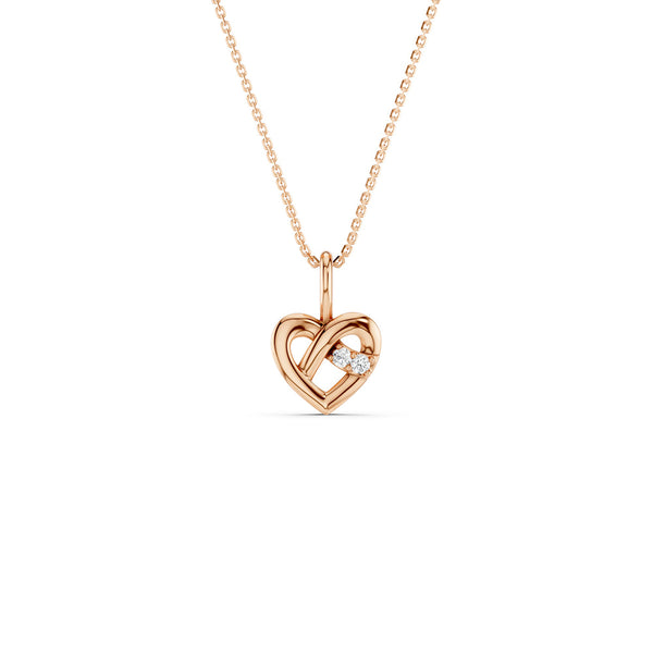 Interwoven Heart Pendant