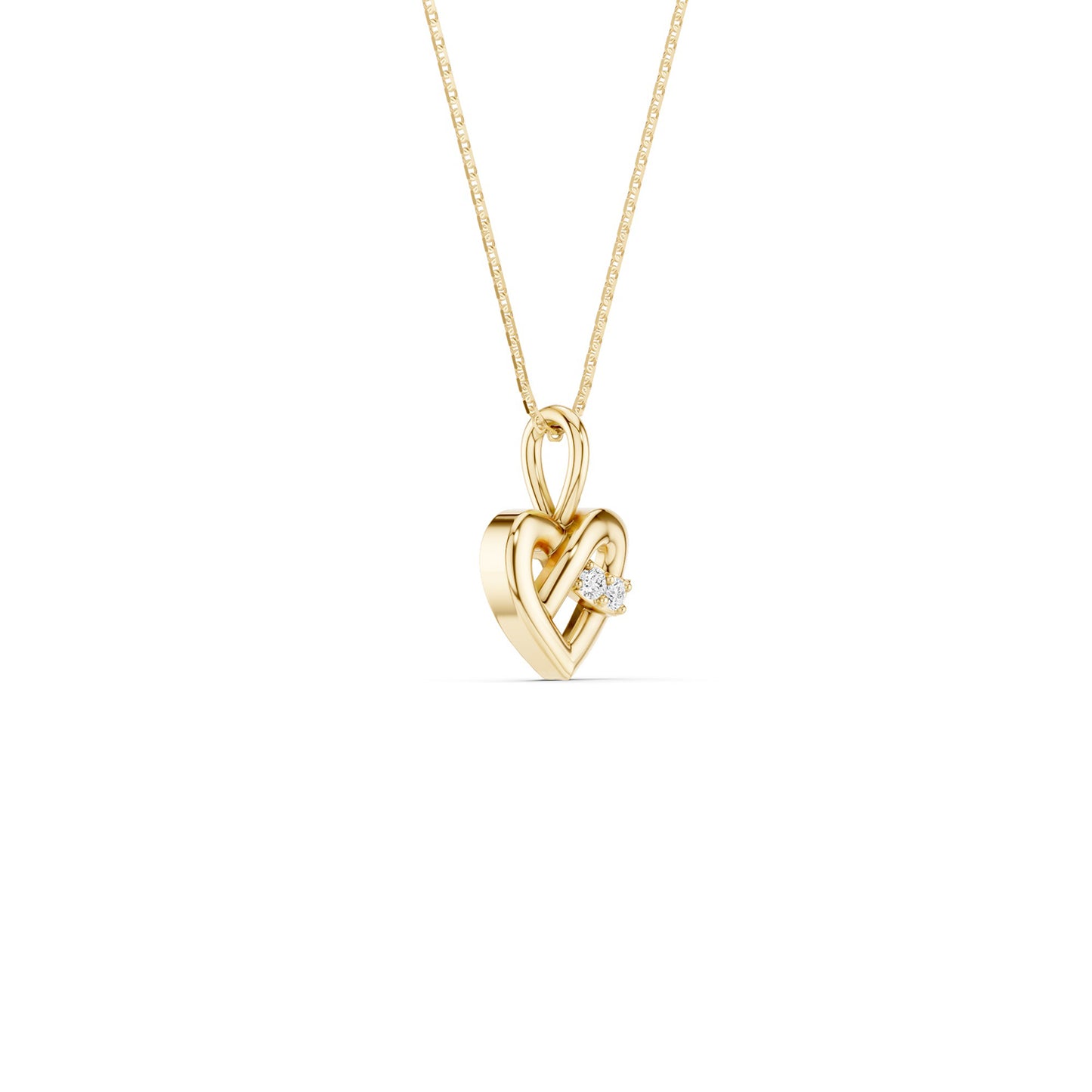 Interwoven Heart Pendant