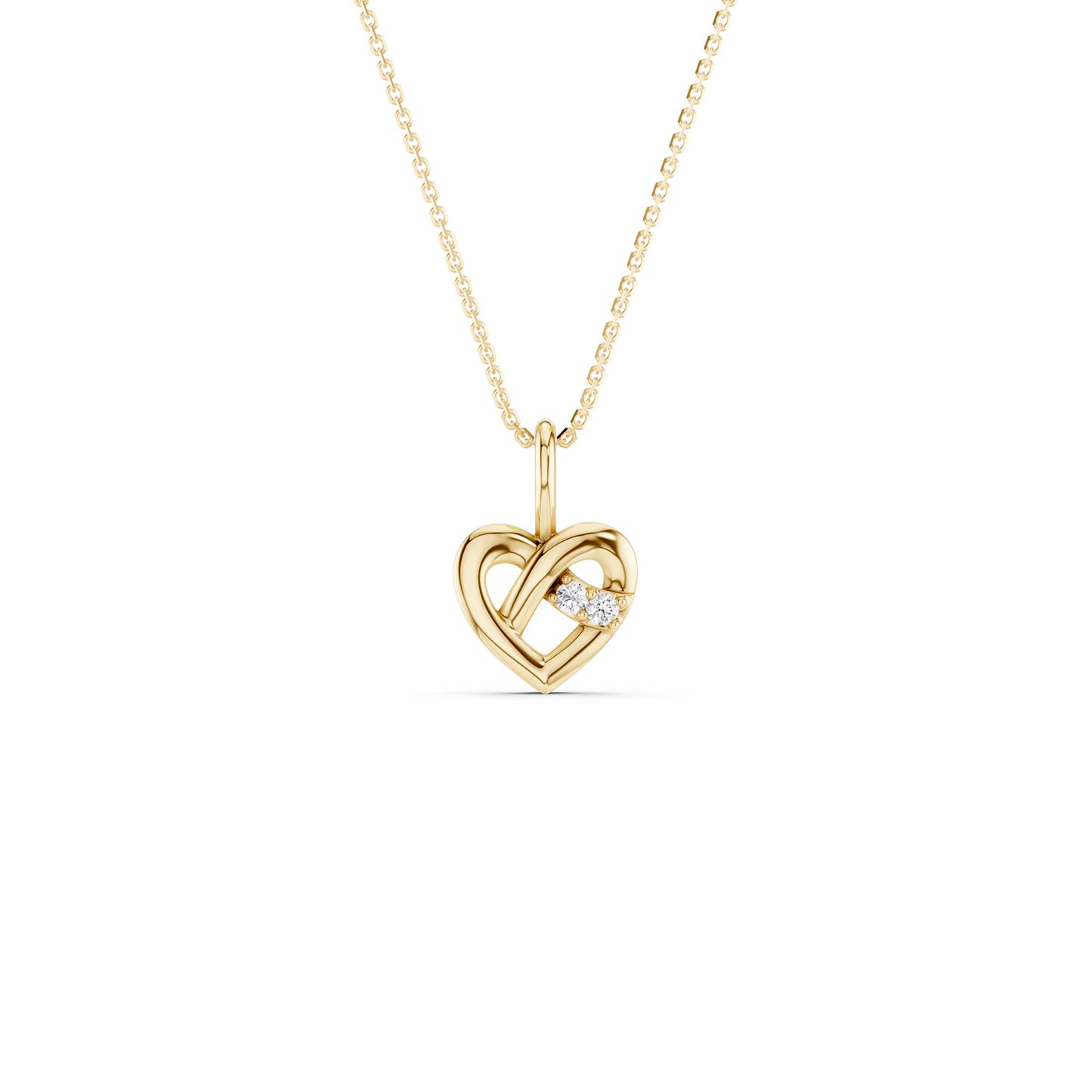 Interwoven Heart Pendant