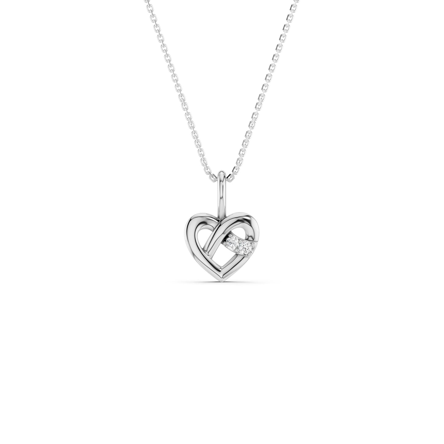 Interwoven Heart Pendant
