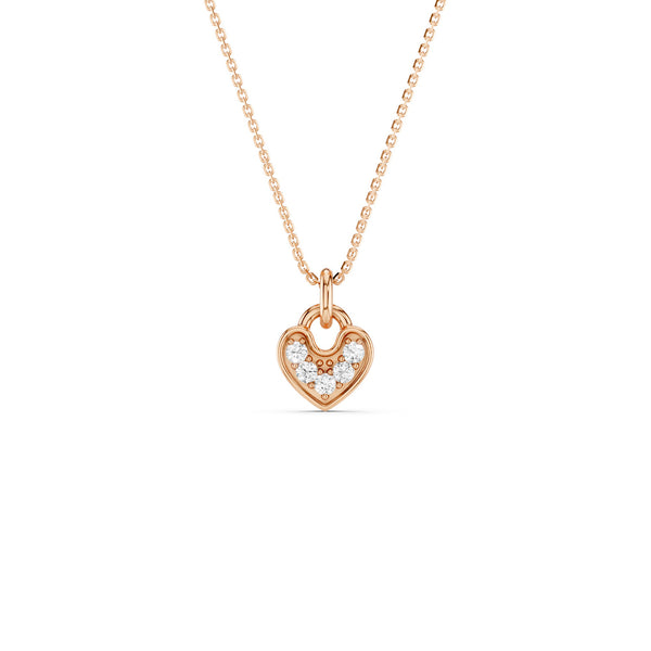 Locked Heart Diamond Pendant