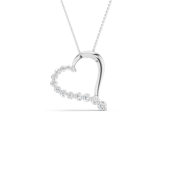 Graduated Heart Pendant