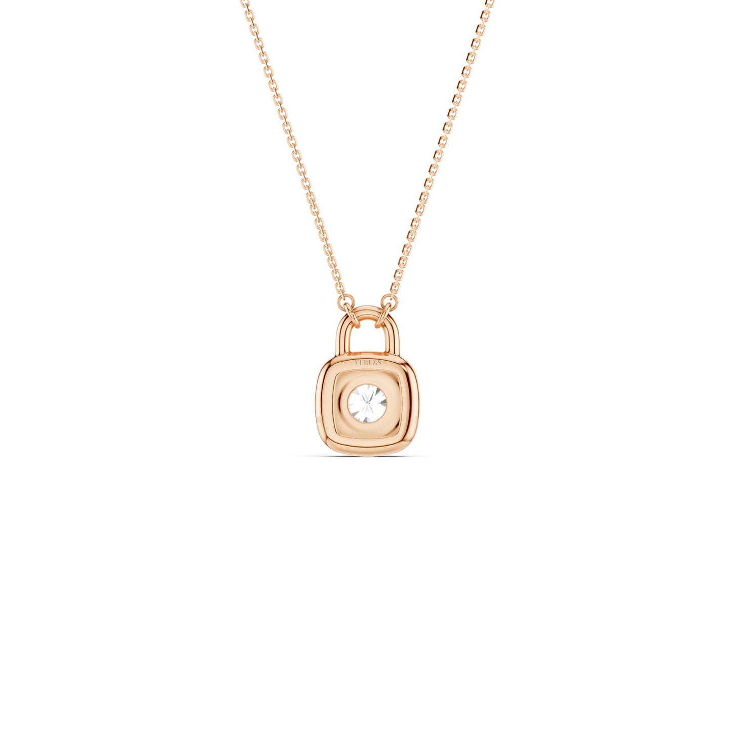 Round-Cut Lock Necklace