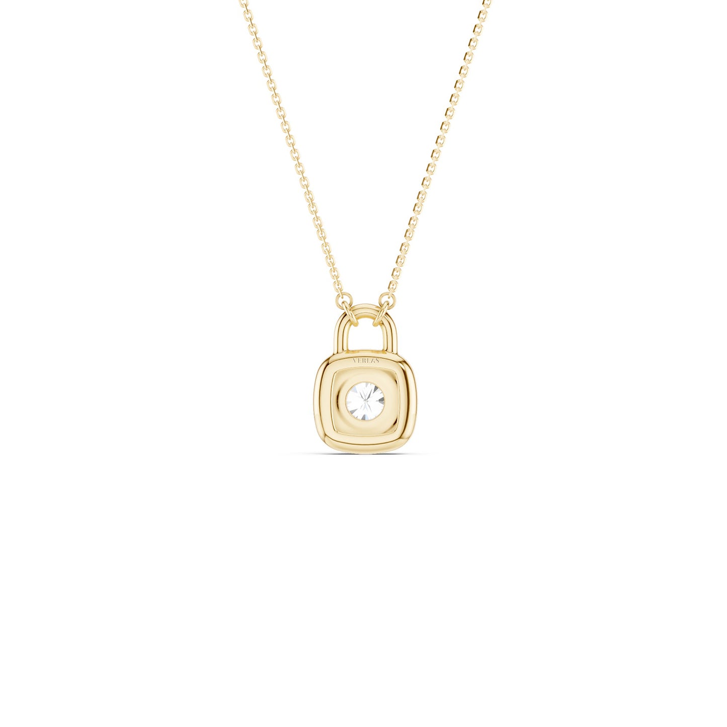 Round-Cut Lock Necklace