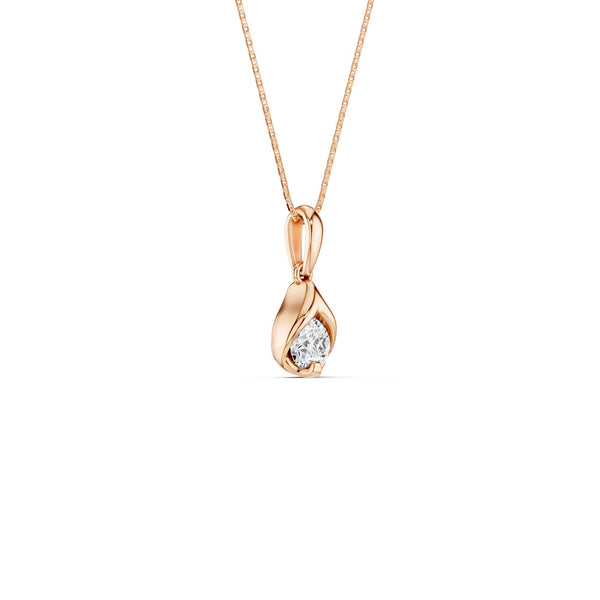 Round-Cut Dewdrop Pendant
