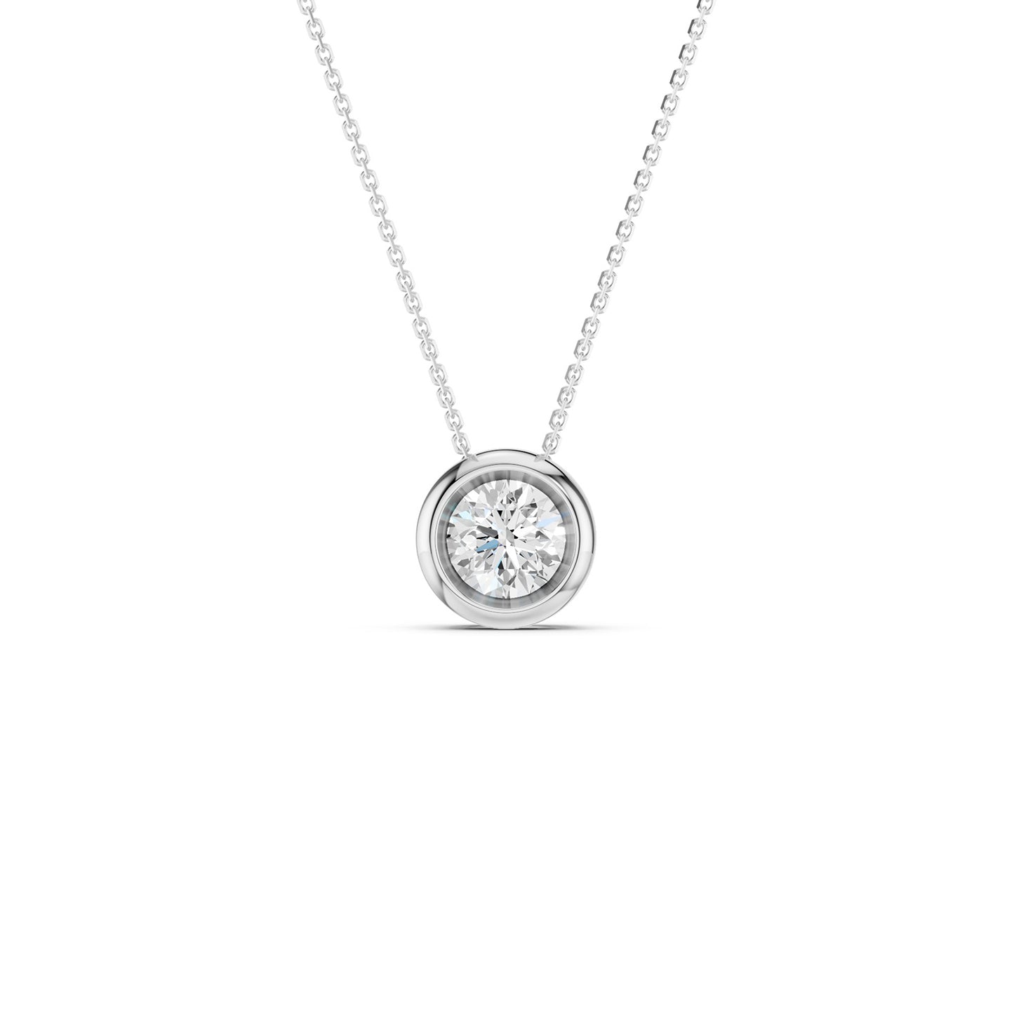 Faceted Bezel-Framed Pendant