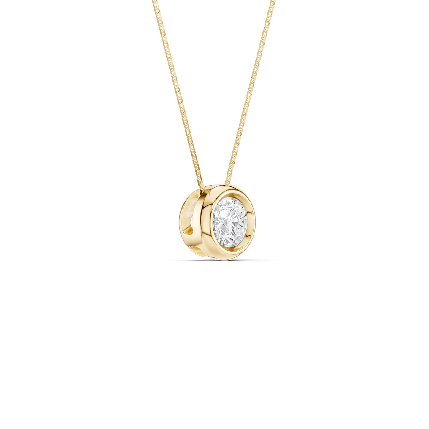 Faceted Bezel-Framed Pendant