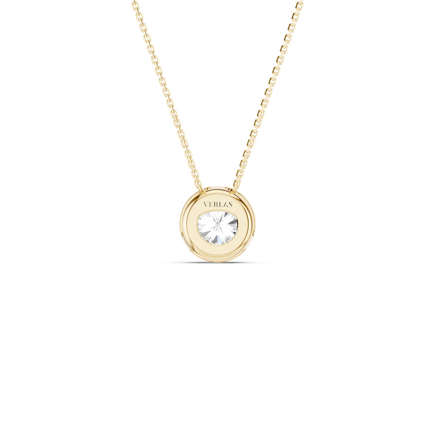 Faceted Bezel-Framed Pendant
