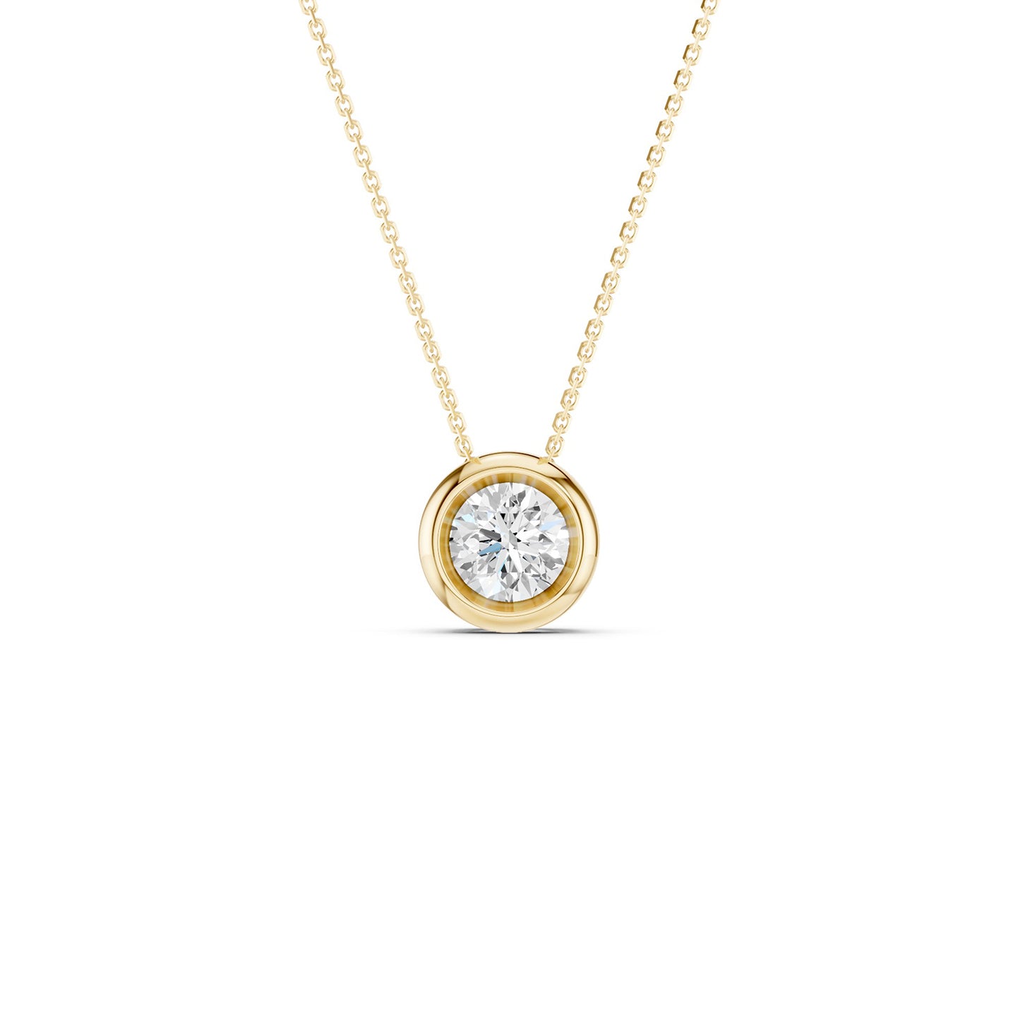 Faceted Bezel-Framed Pendant