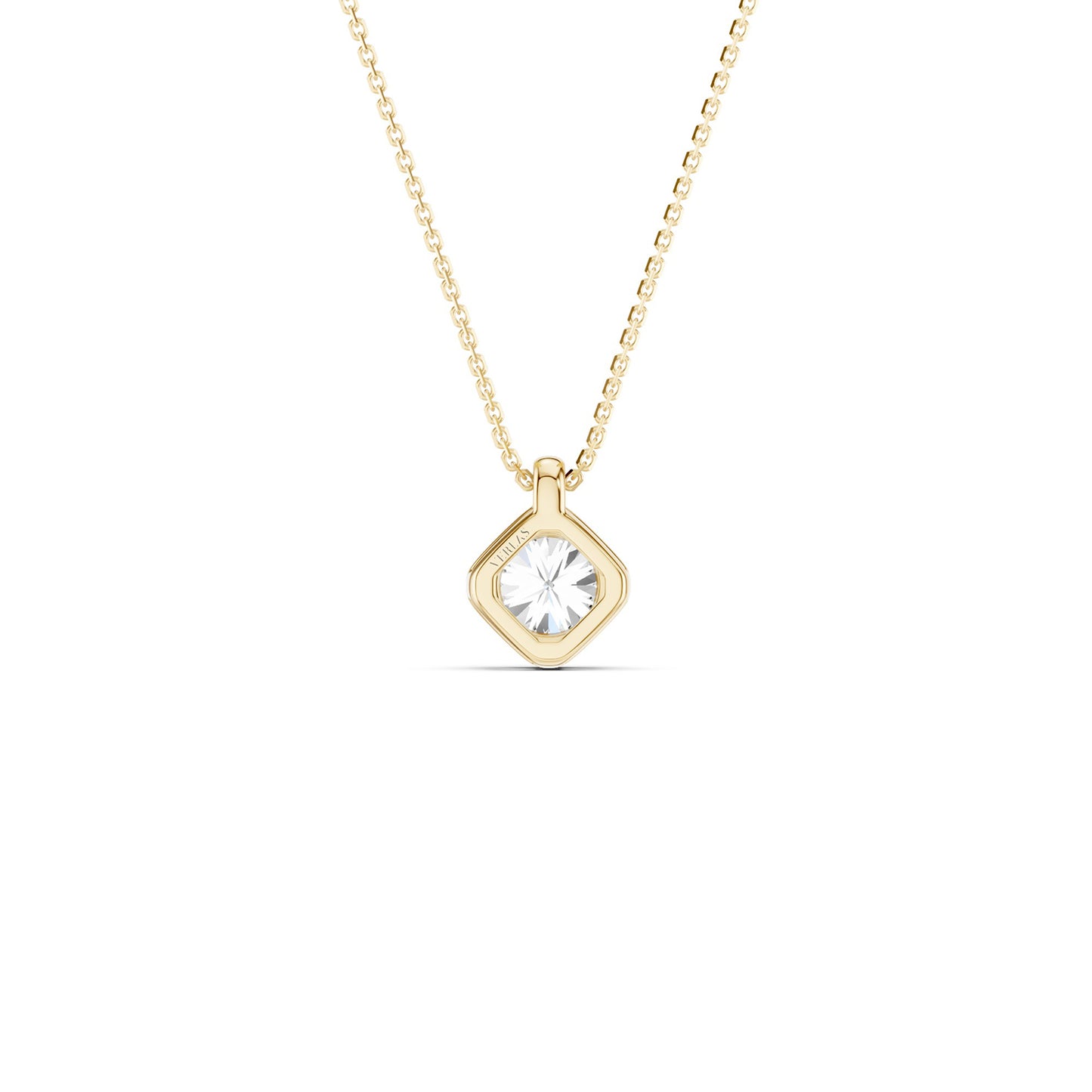 Twin Arc Solitaire Pendant