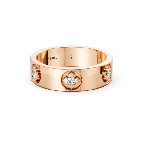 La Fleur 6 Round-Cut 5.10mm Round Band