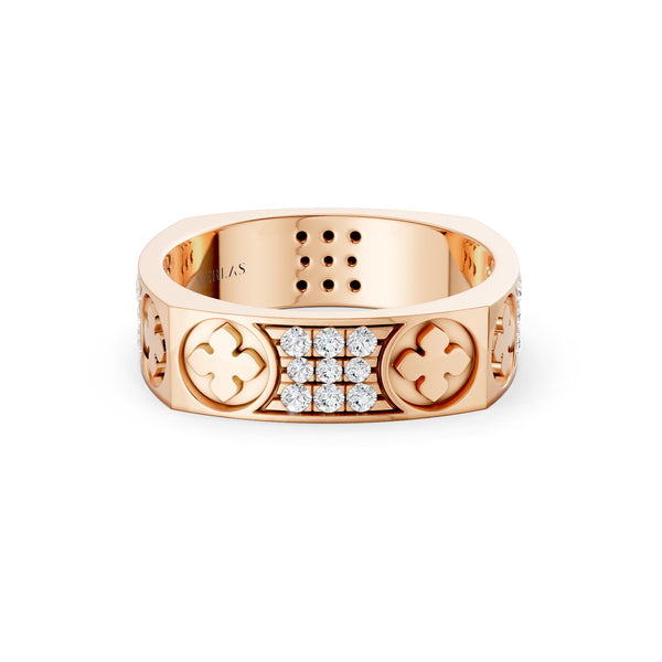 La Fleur 3-Rows 5mm Square Band