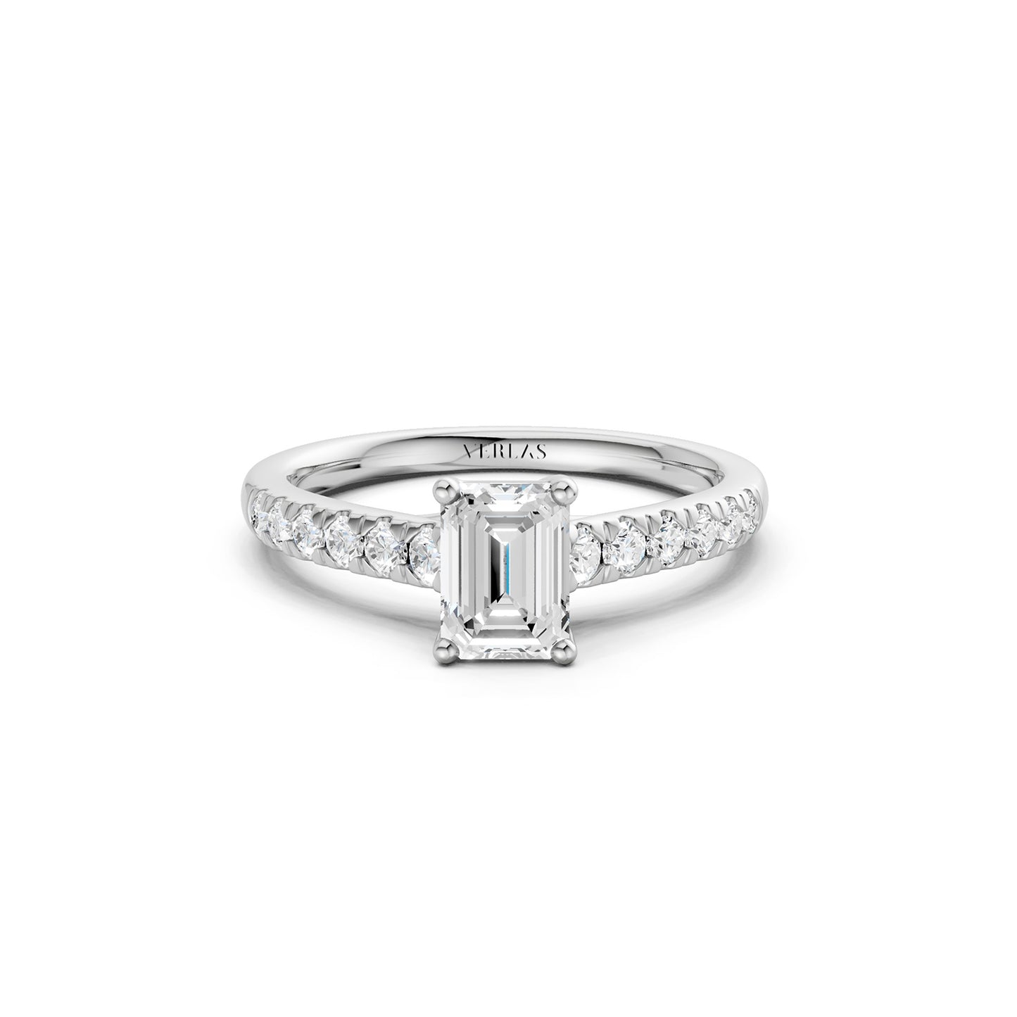 Emerald Four-Prong Solitaire Ring