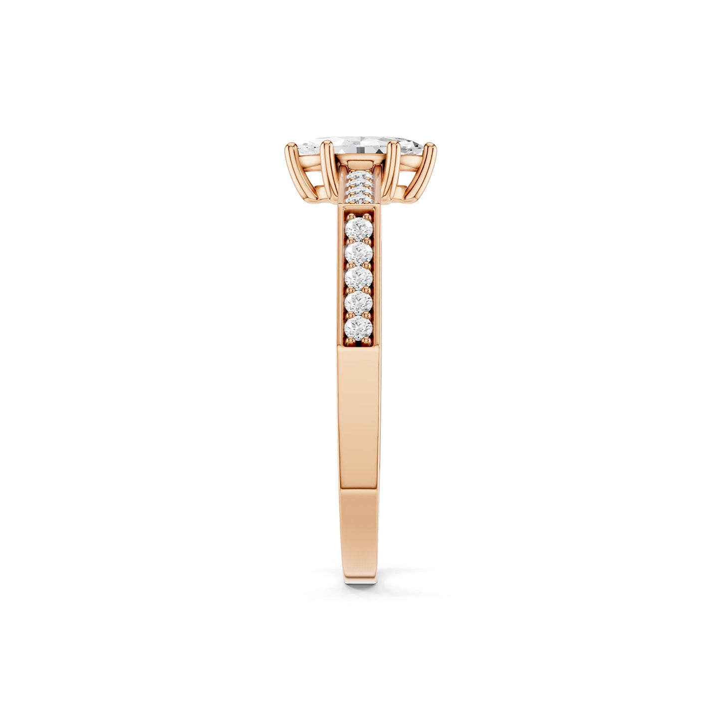 Octad Marquise Channel Set Ring