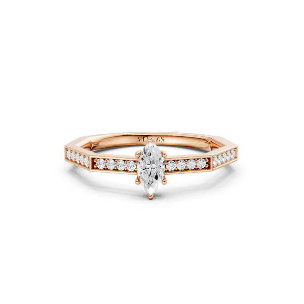 Octad Marquise Channel Set Ring