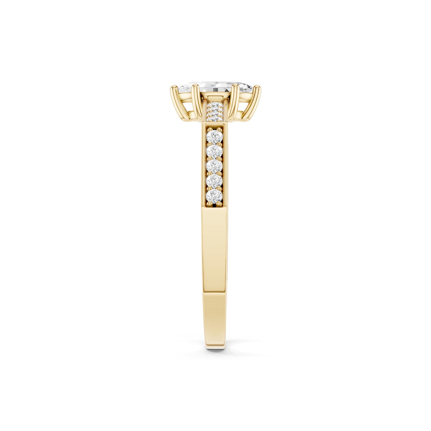Octad Marquise Channel Set Ring