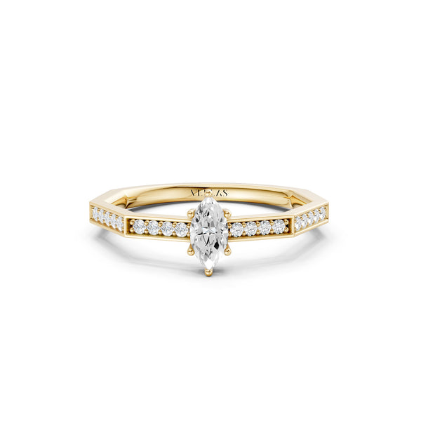 Octad Marquise Channel Set Ring