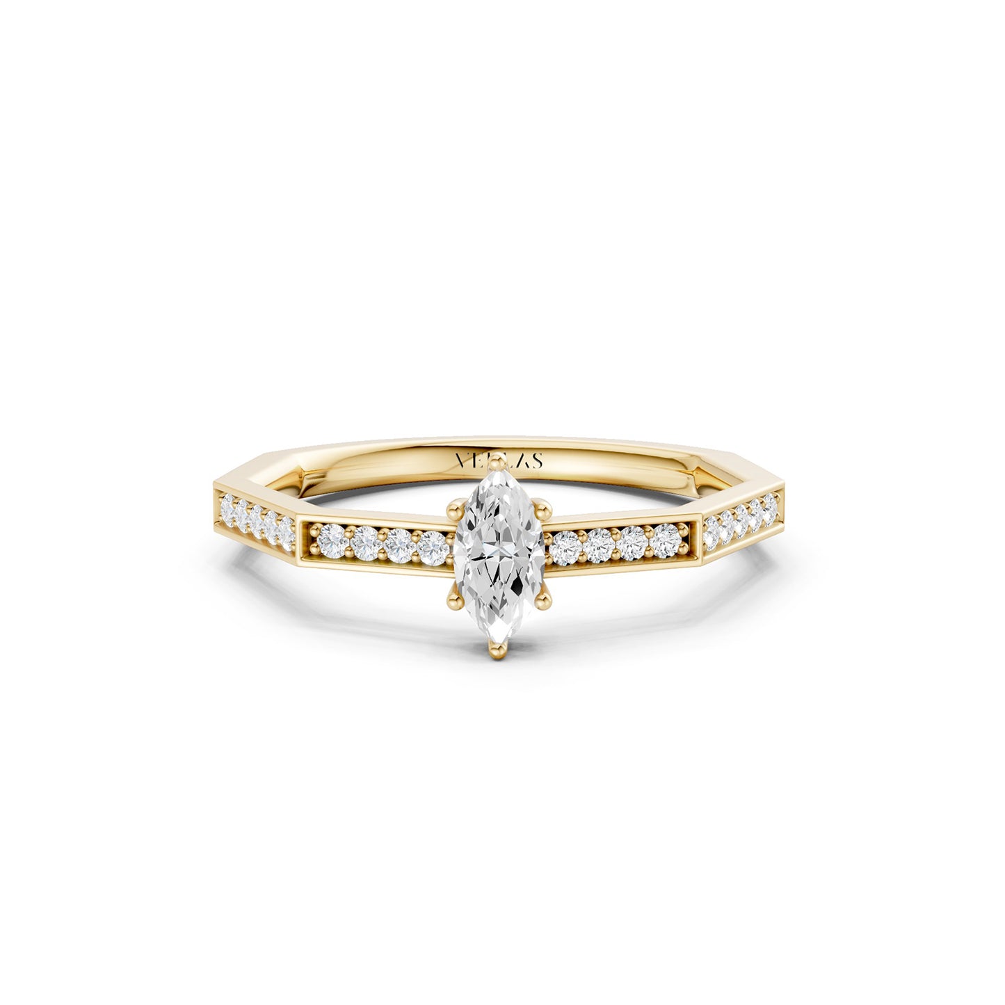 Octad Marquise Channel Set Ring