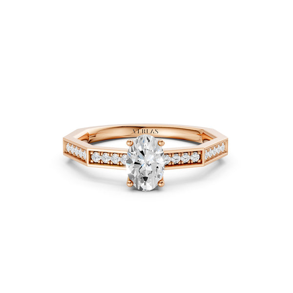 Octad Oval-Cut Channel Ring